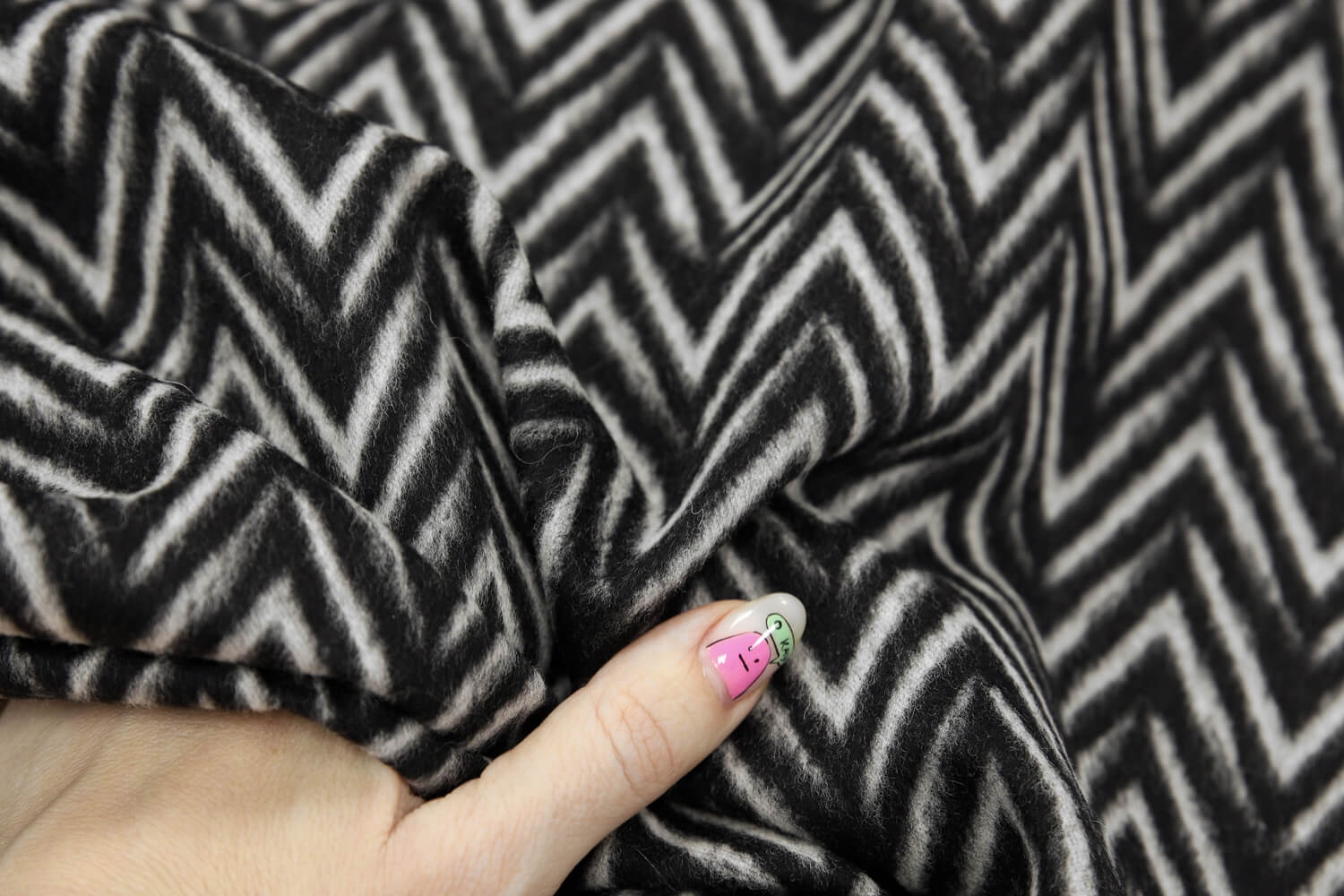 Костюмная/пальтовая ткань Piacenza для Valentino, цвет Черно-белый, фото 2