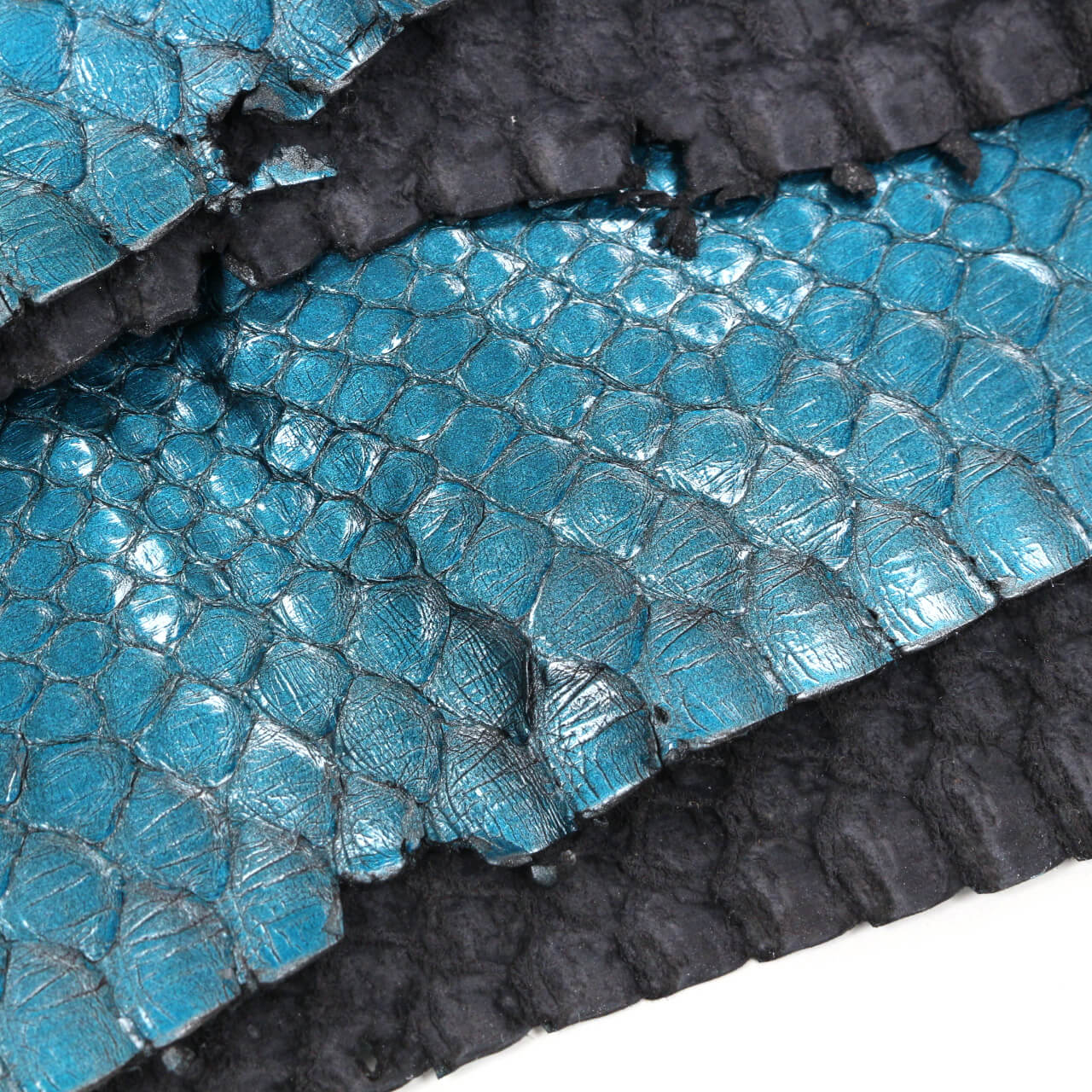 Кожа питона  Emilio Pucci 150х23 см, цвет Синий, фото 1