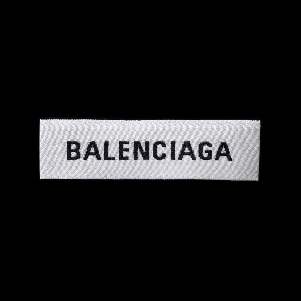 Лейбл Balenciaga 5х1,5 см, цвет Белый