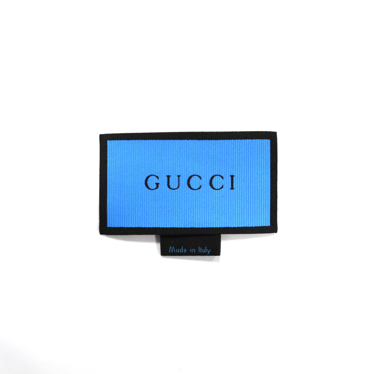 Лейбл Gucci 7х4 см, цвет Голубой