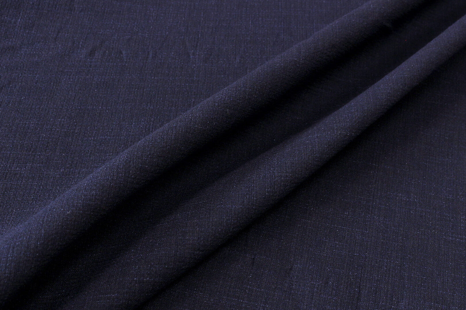 Льняная ткань с эластаном, цвет Синий