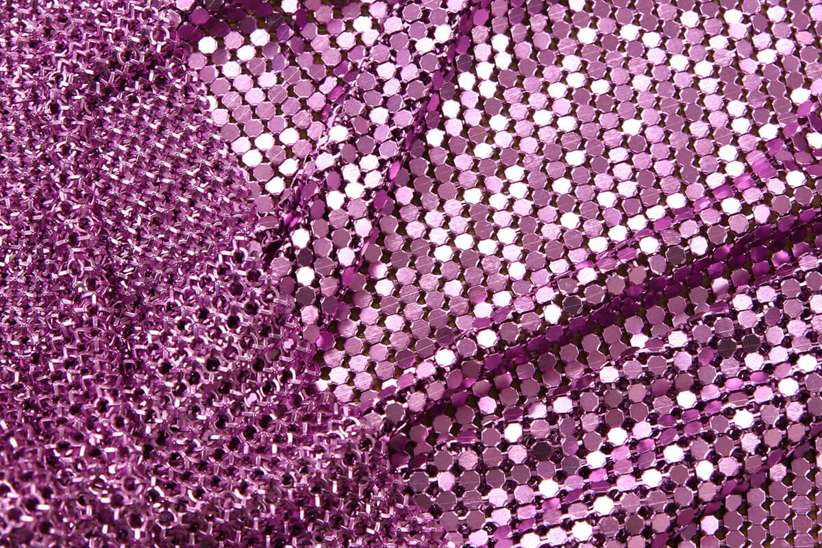 Металлическая сетка кольчуга Gucci 100х153 см, цвет Розовый, фото 2