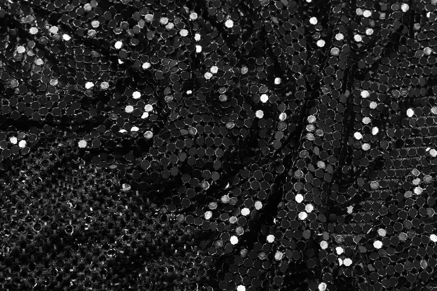 Металлическая сетка кольчуга Gucci 40х150 см, цвет Черный, фото 2