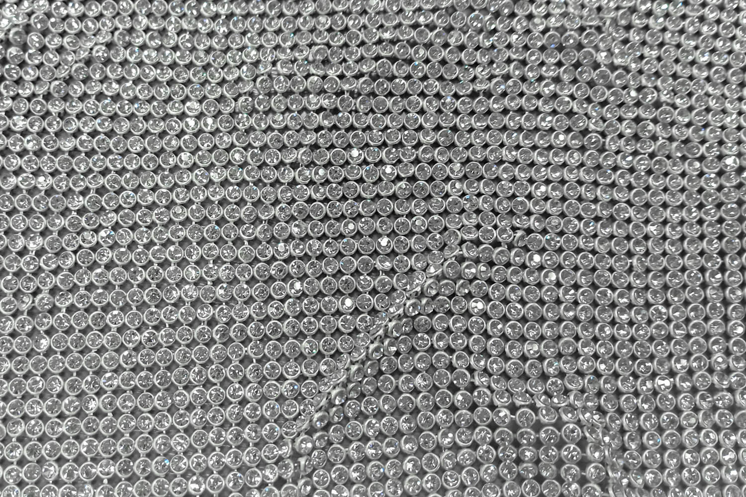 Металлическая сетка со стразами Julien Macdonald 117х50 см, цвет Серебро, фото 2