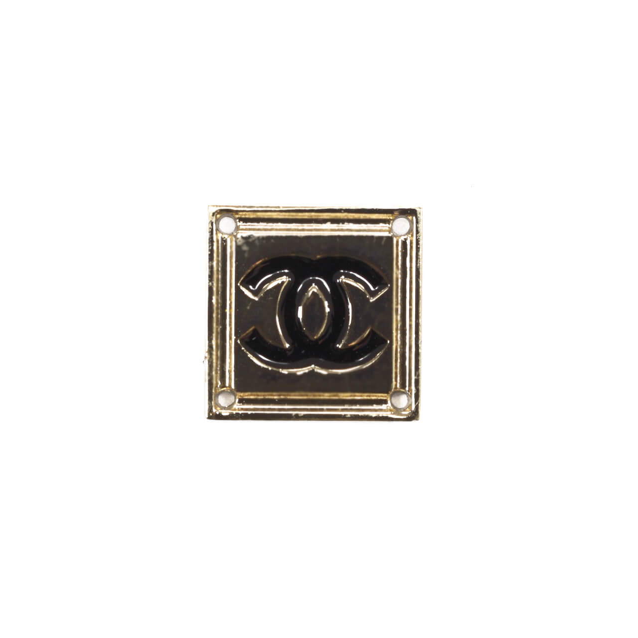 Нашивка Chanel 1,9х1,9 см, цвет Золото