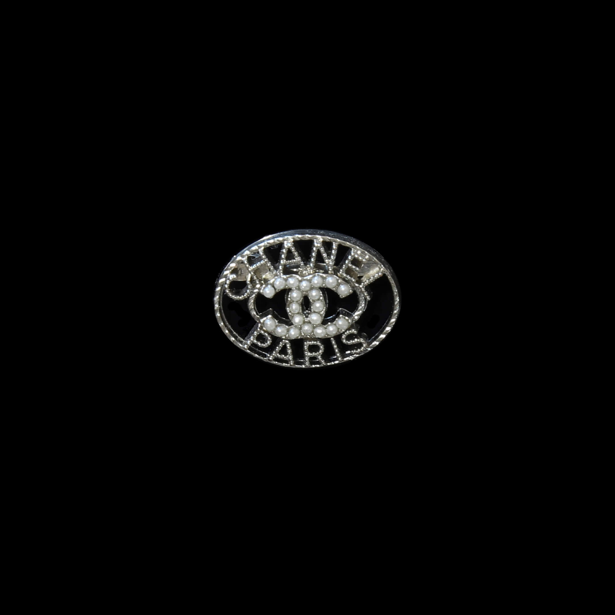 Нашивки Chanel 1,8 см, цвет Серебро
