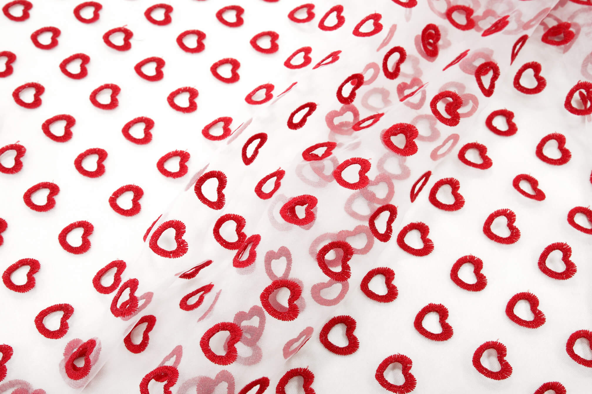 Органза с вышивкой Giambattista Valli, цвет Красный
