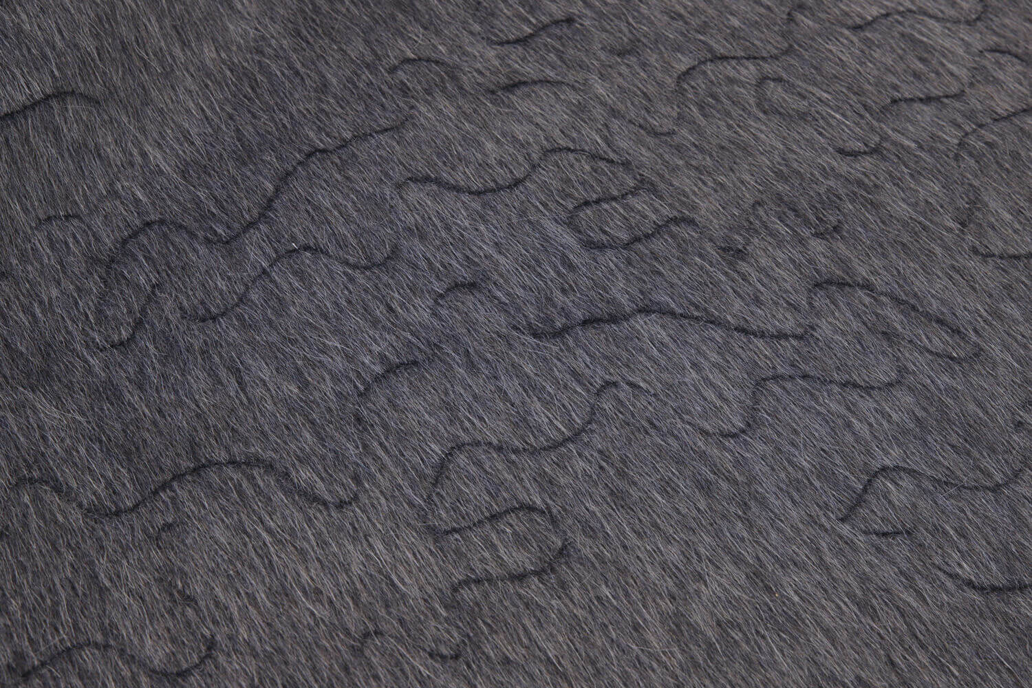 Пальтовая ткань из альпаки с лазерной резкой, цвет Серый, фото 1