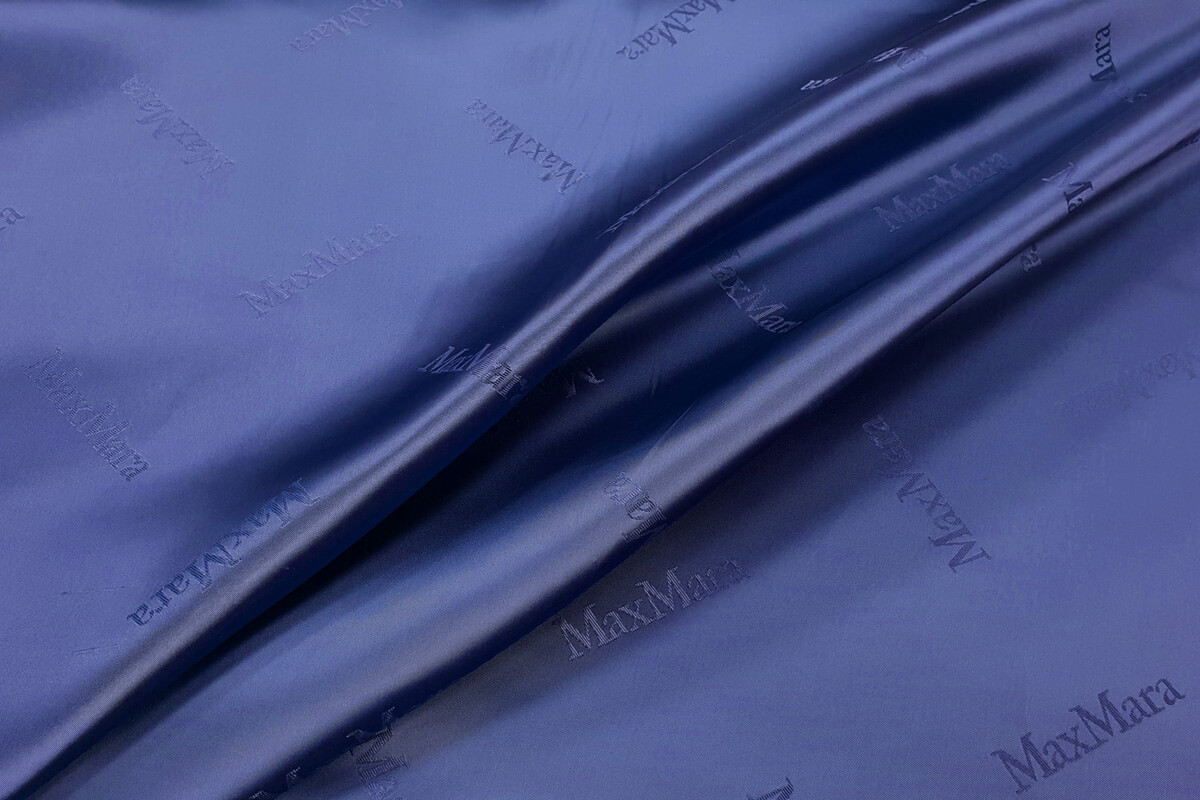 Подкладочная ткань Max Mara, цвет Синий