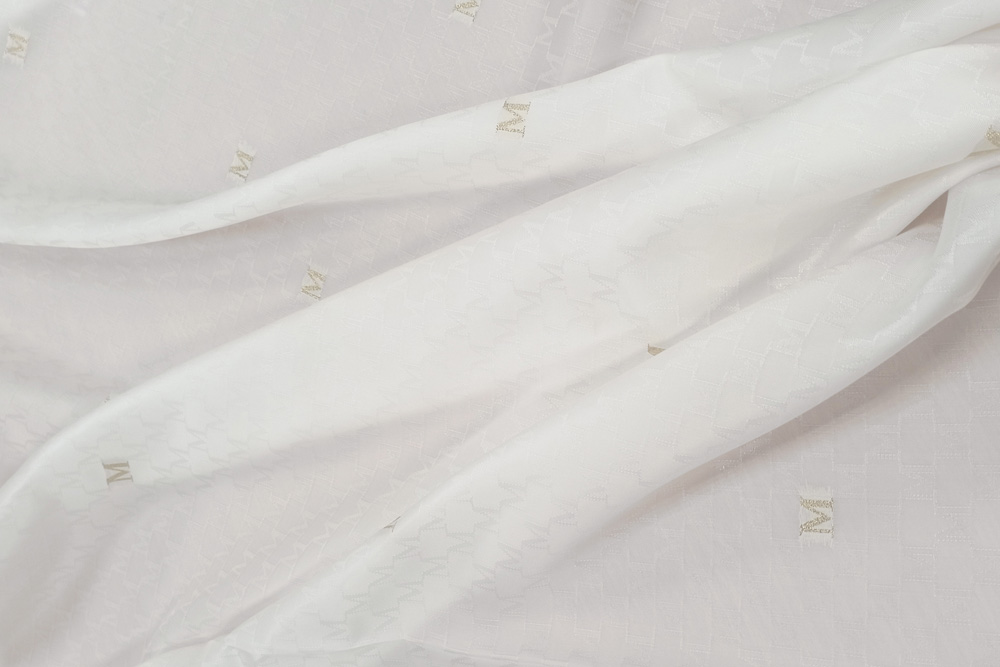 Подкладочная тканьиз купры  Max Mara, цвет Белый