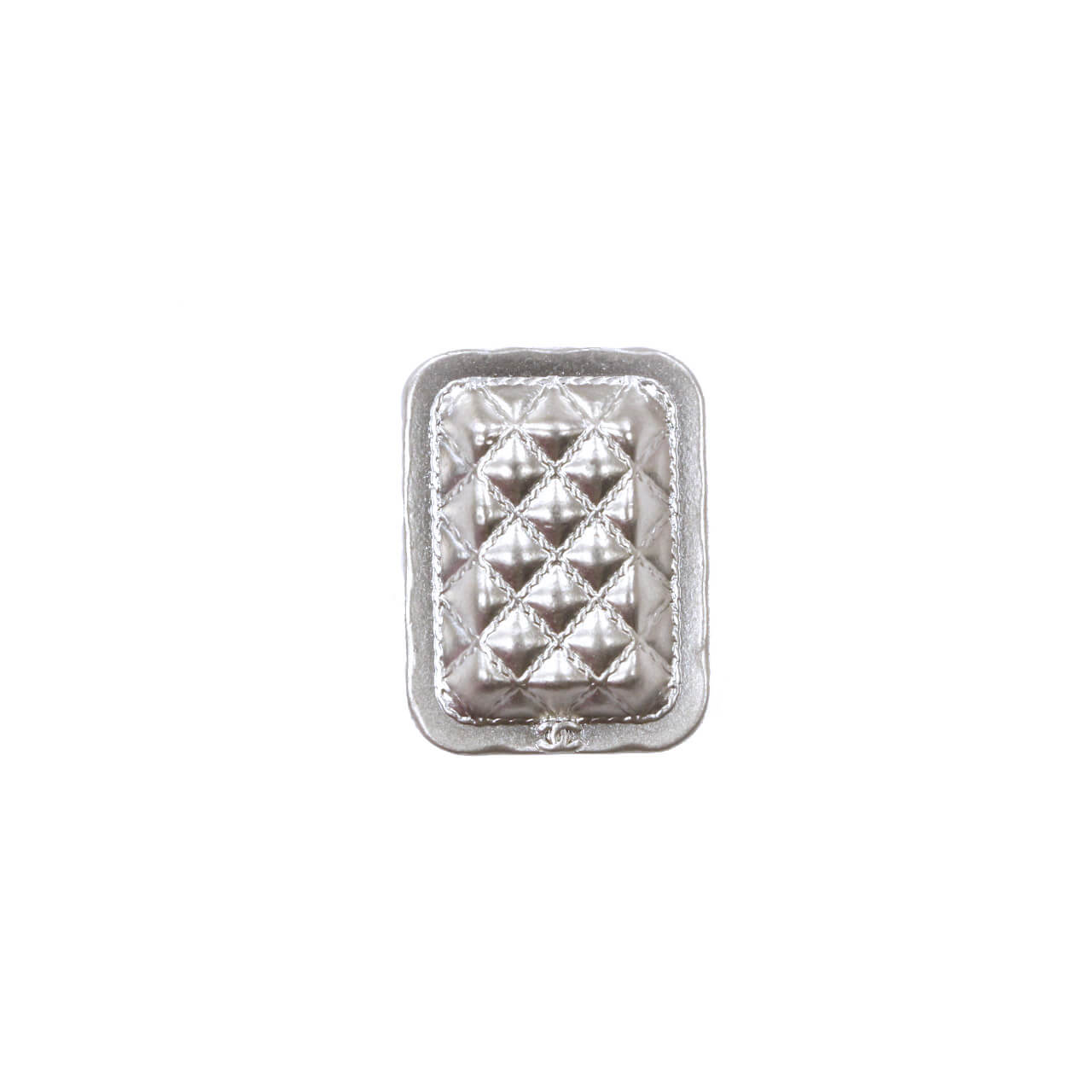 Пуговицы Chanel 1,6х1,2 см, цвет Серебро
