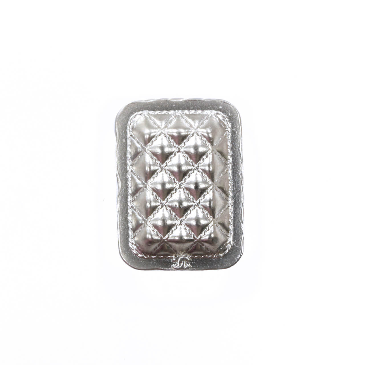 Пуговицы Chanel 2х1,5 см, цвет Серебро