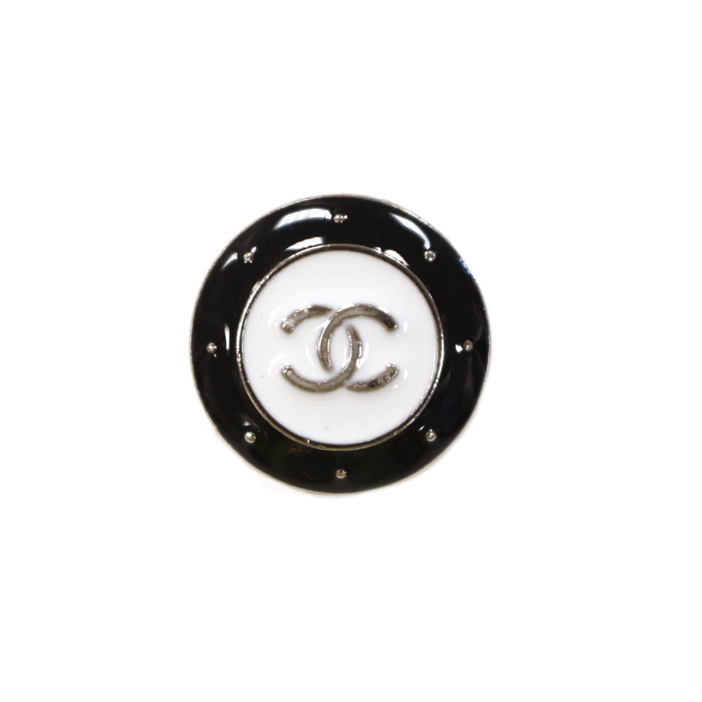Пуговицы Chanel 2см, цвет Черно-белый