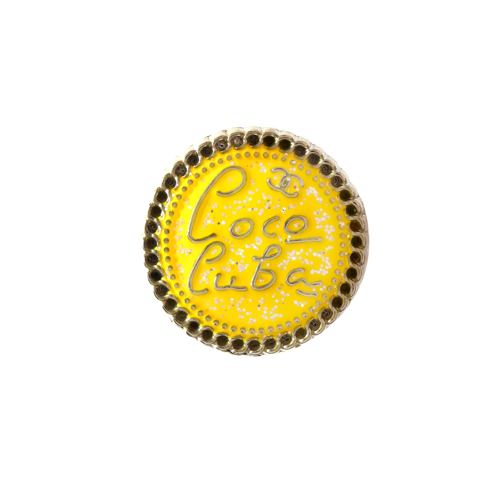 Пуговицы CHANEL Cuba Ø2 см, цвет Желтый, фото 1