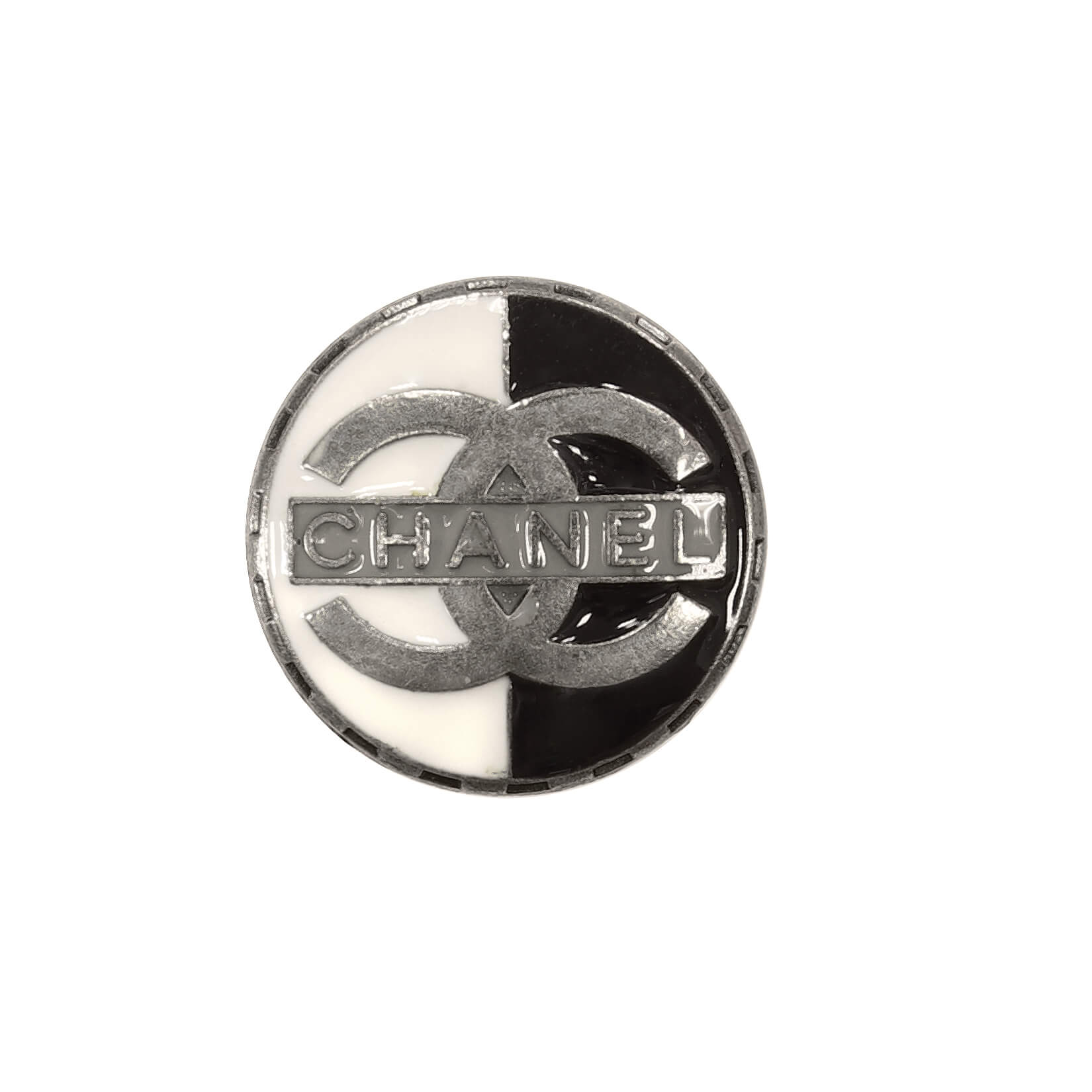Пуговицы Chanel Ø2,4, цвет Черно-белый