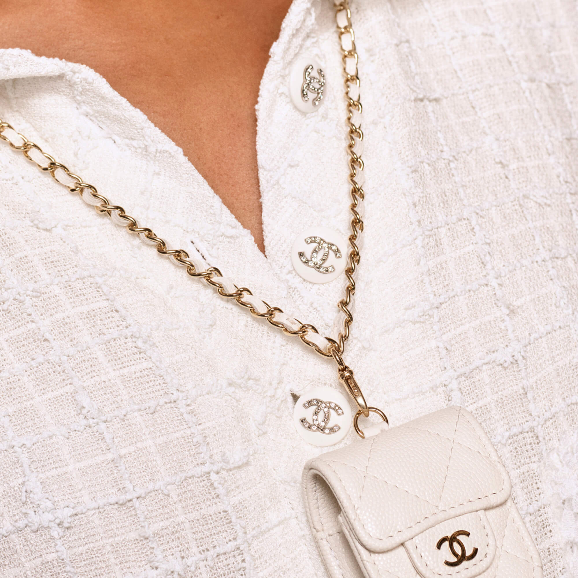 Пуговицы Chanel RESORT 2021 Ø2,7 см, цвет Белый, фото 2