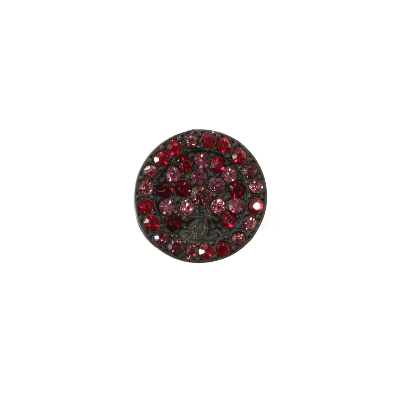 Пуговицы Chanel со стразами Ø1,4 см, цвет Красный