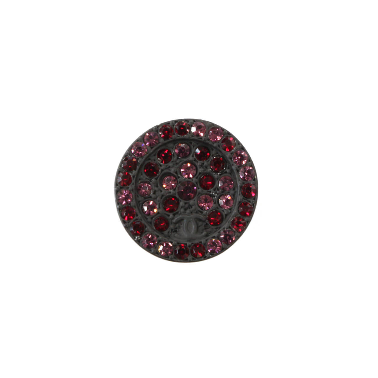 Пуговицы Chanel со стразами Ø1,6 см, цвет Красный