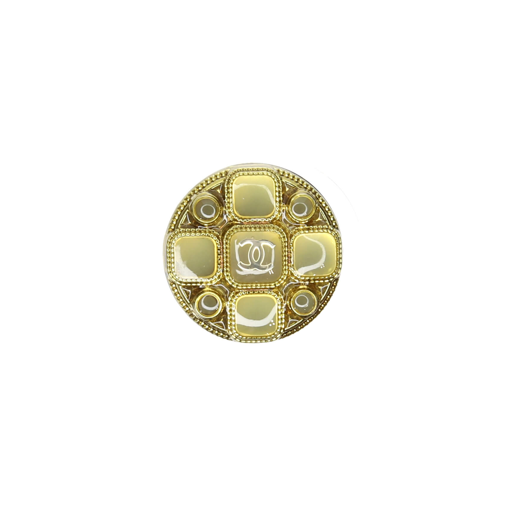 Пуговицы Chanel SS 2022 Ø1,8 см, цвет Желтый