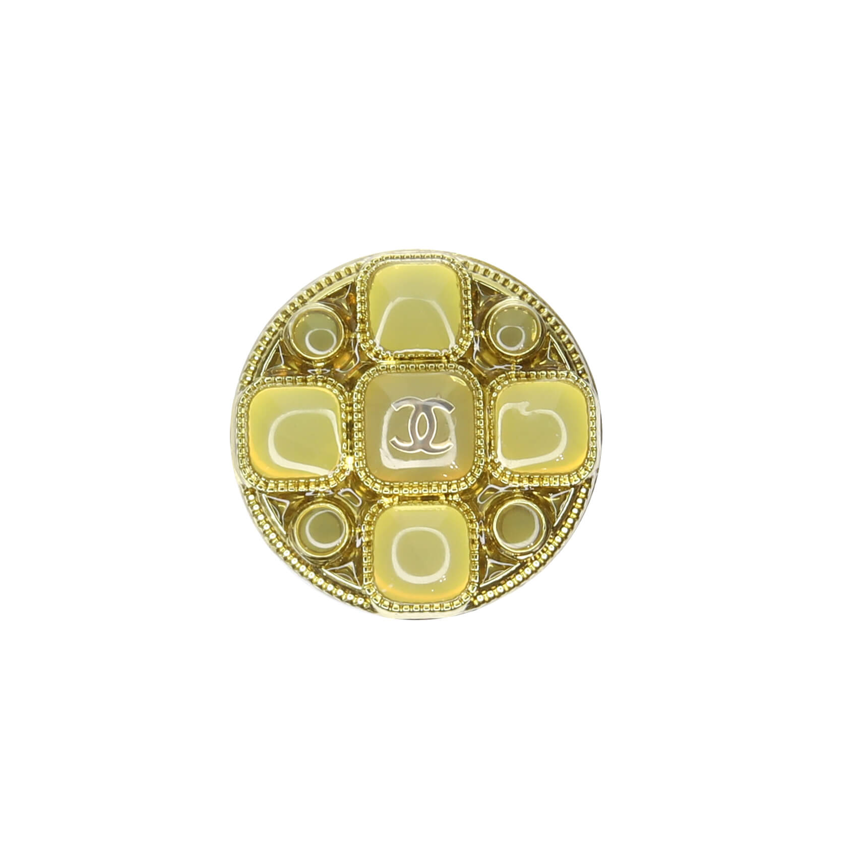 Пуговицы Chanel SS 2022 Ø2,2 см, цвет Желтый
