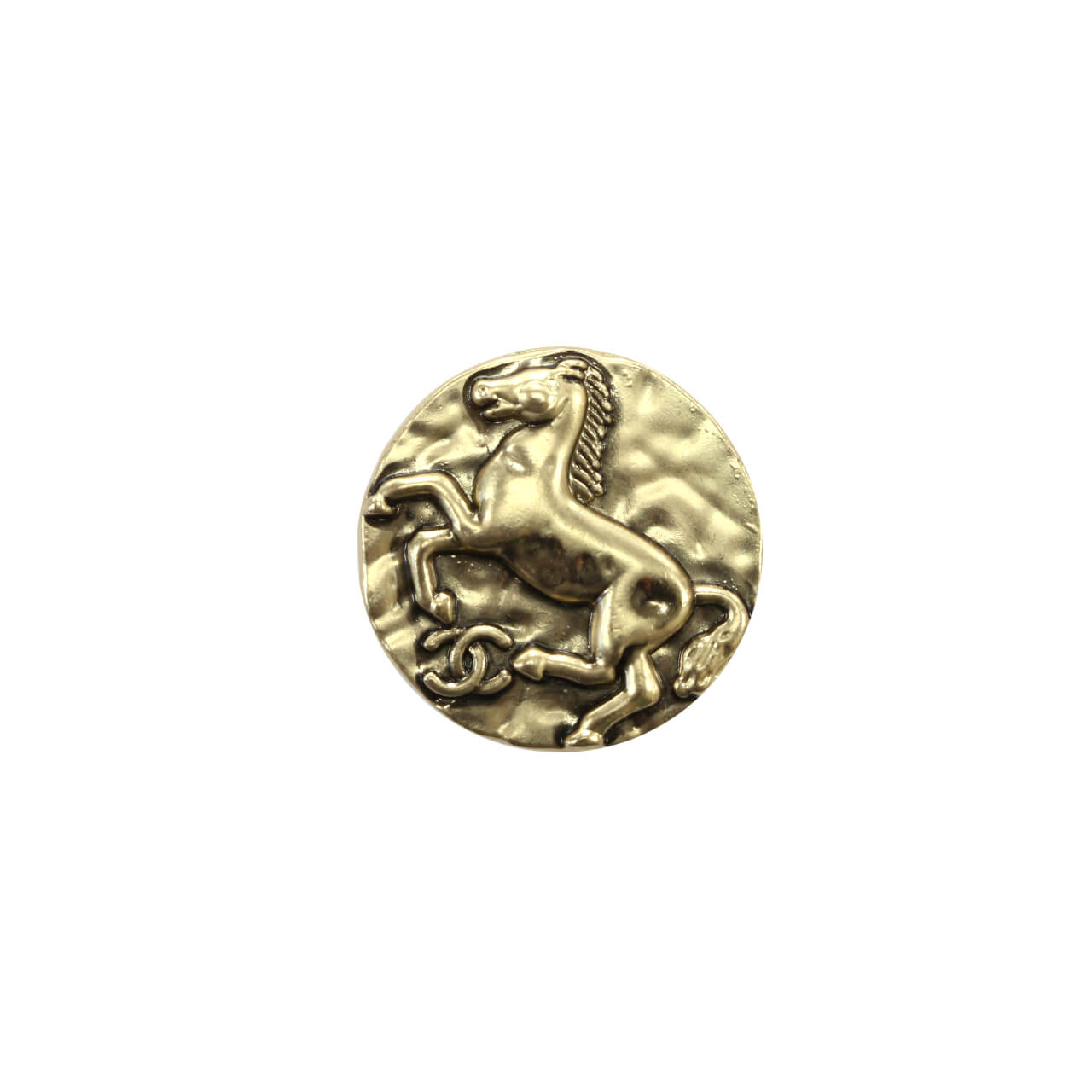 Пуговицы с лошадью Chanel Resort 2018 Ø2.2 см, цвет Золото