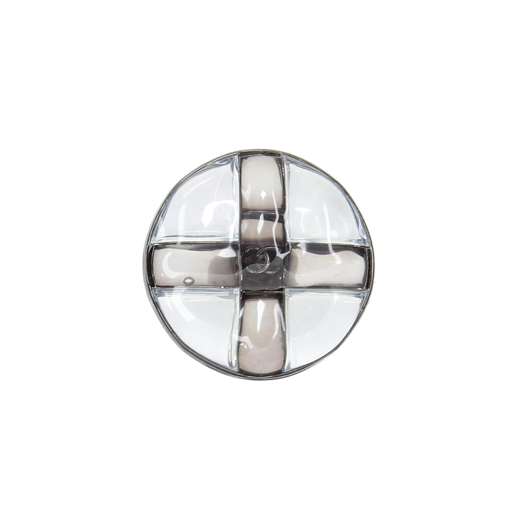 Пуговицы со стеклом gripoix Chanel SS 2023 Ø2,2 см, цвет Серый
