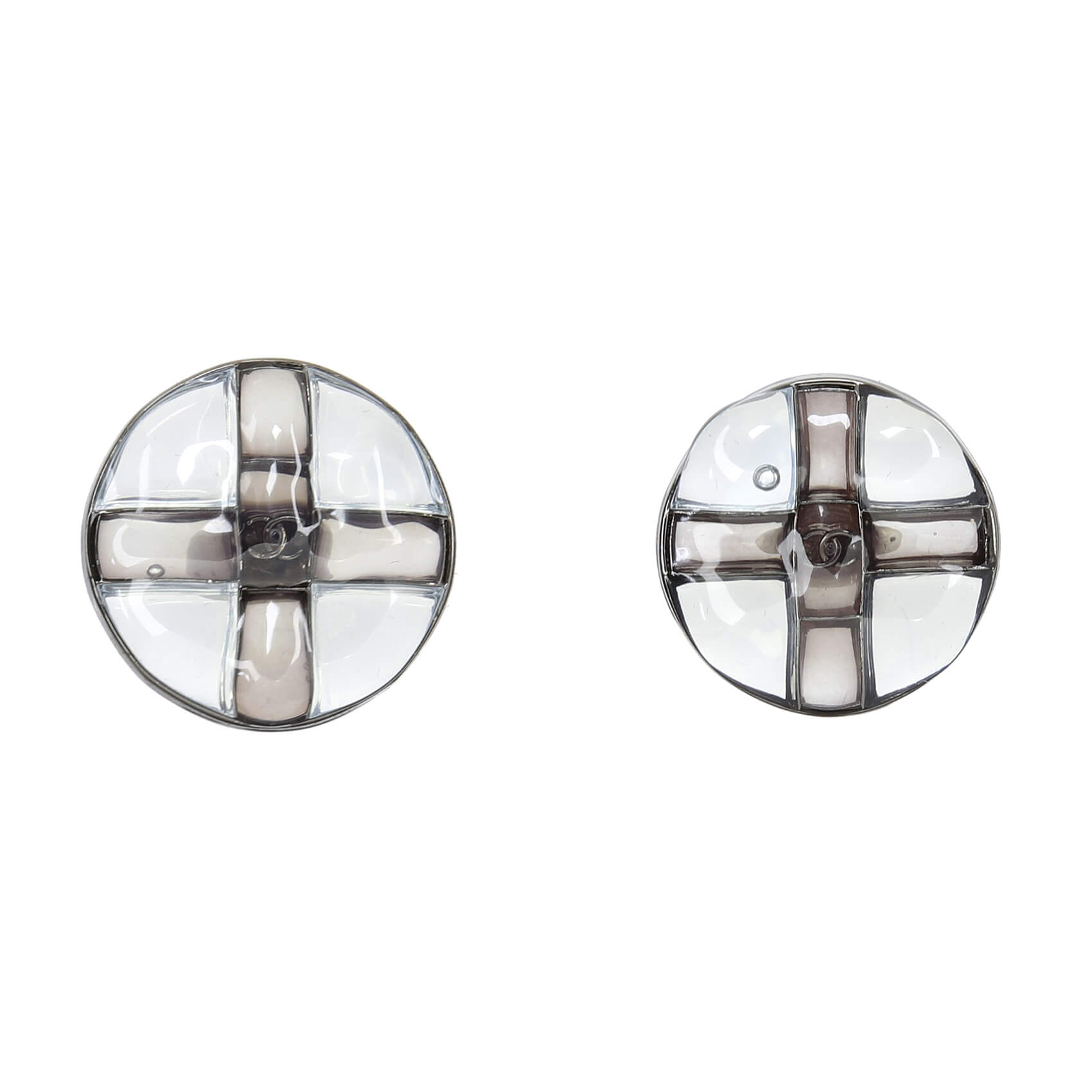 Пуговицы со стеклом gripoix Chanel SS 2023 Ø2,2 см, цвет Серый, фото 1