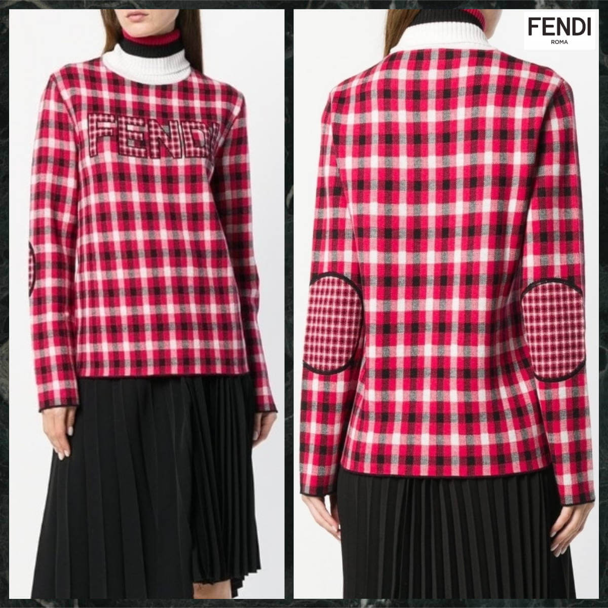 Пуловер Fendi размер XS, цвет Красный, фото 2