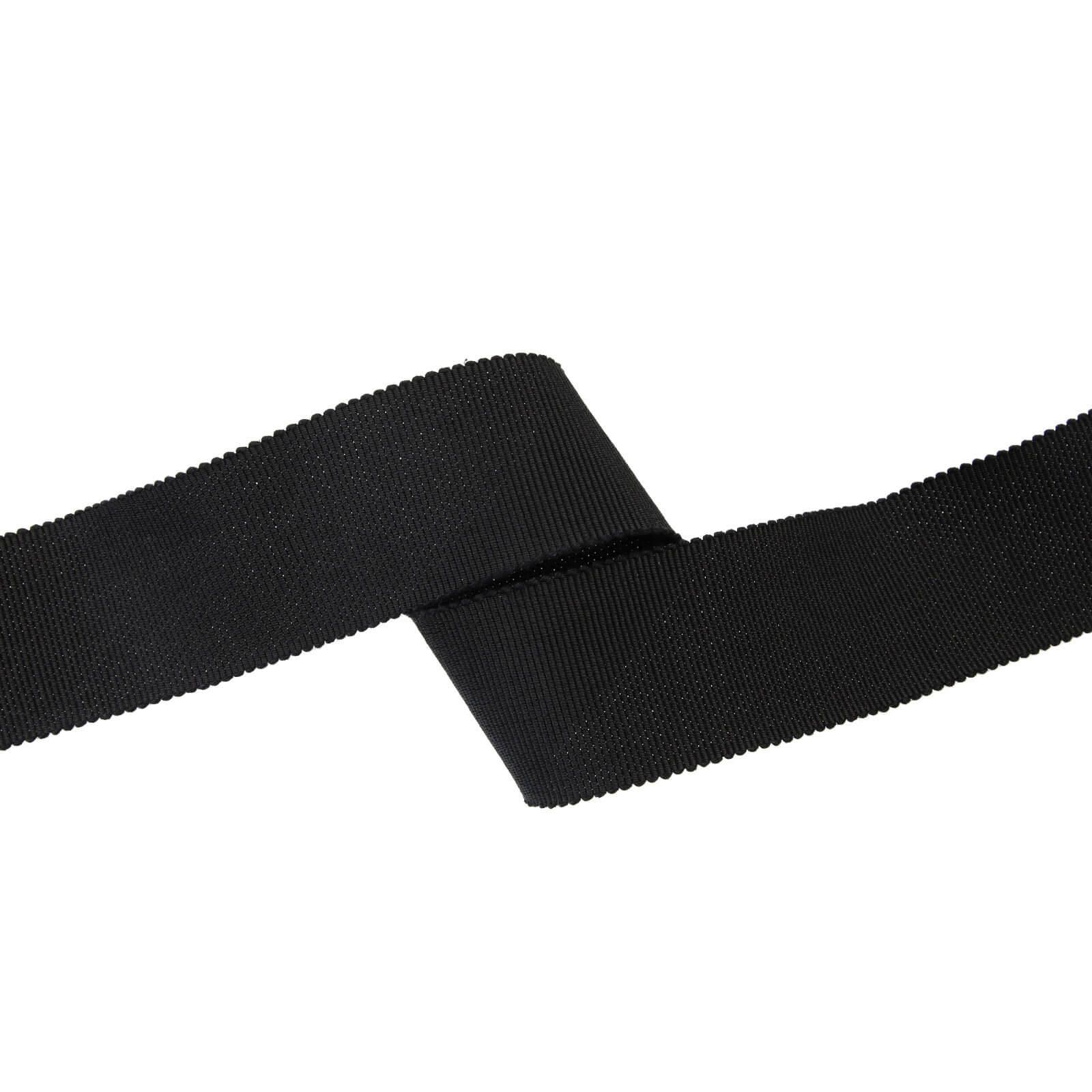 Репсовая лента 3 см, цвет Черный