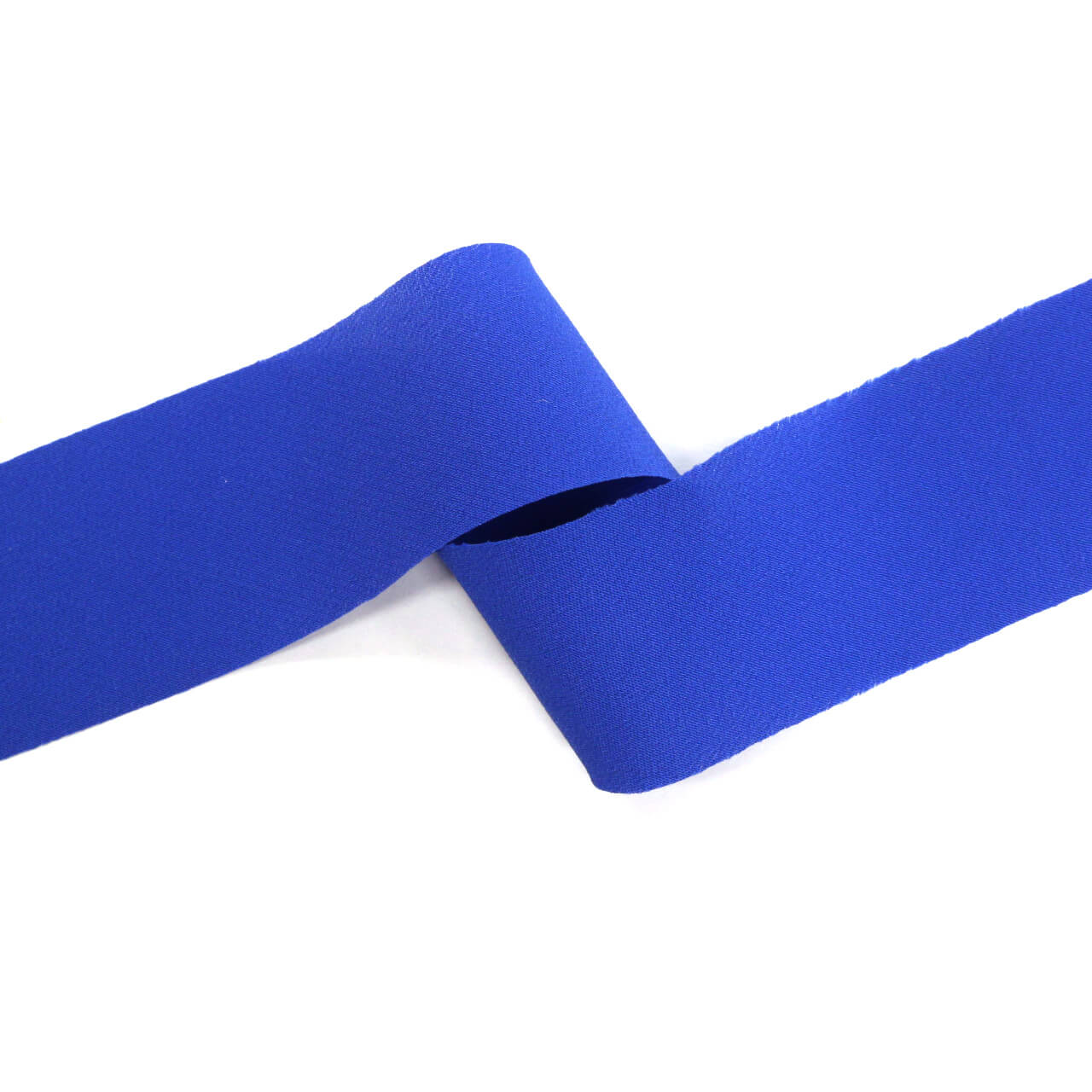 Шелковая косая бейка Balenciaga 2,7 см, цвет Синий