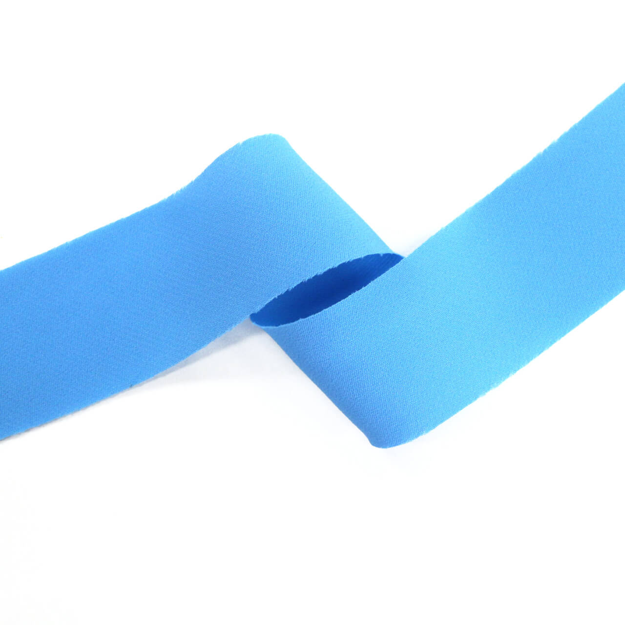 Шелковая косая бейка Balenciaga 2,7 см, цвет Голубой