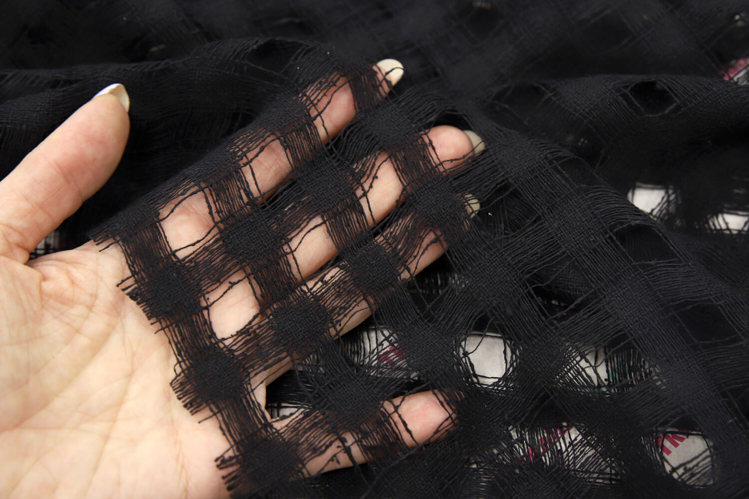 Шелковая ткань Peserico, цвет Черный, фото 1