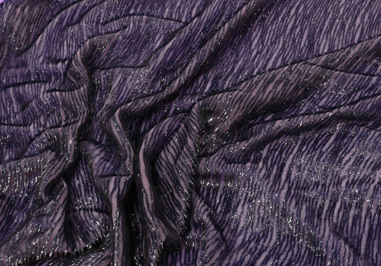 Шелковый бархат с люрексом Armani Prive , цвет Фиолетовый