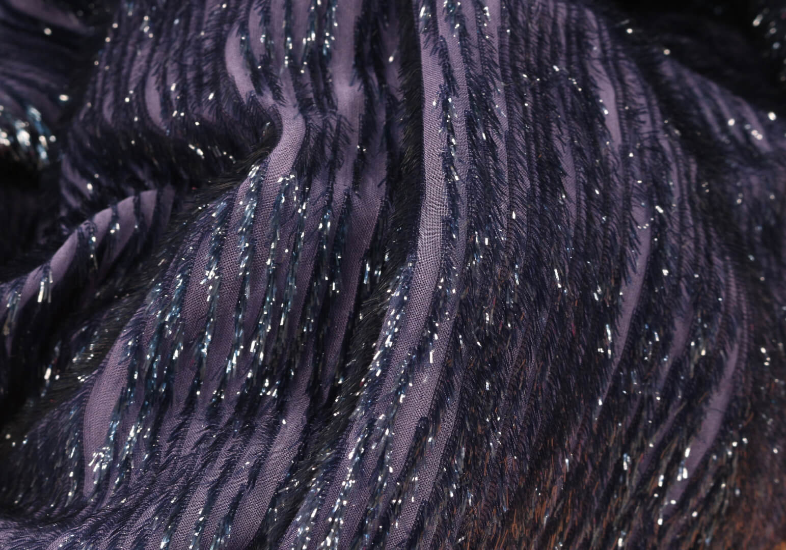 Шелковый бархат с люрексом Armani Prive , цвет Фиолетовый, фото 1