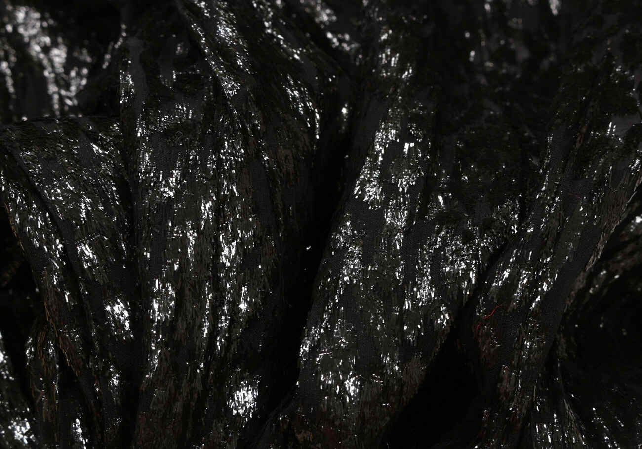 Шелковый бархат с люрексом Armani Prive , цвет Черный, фото 1