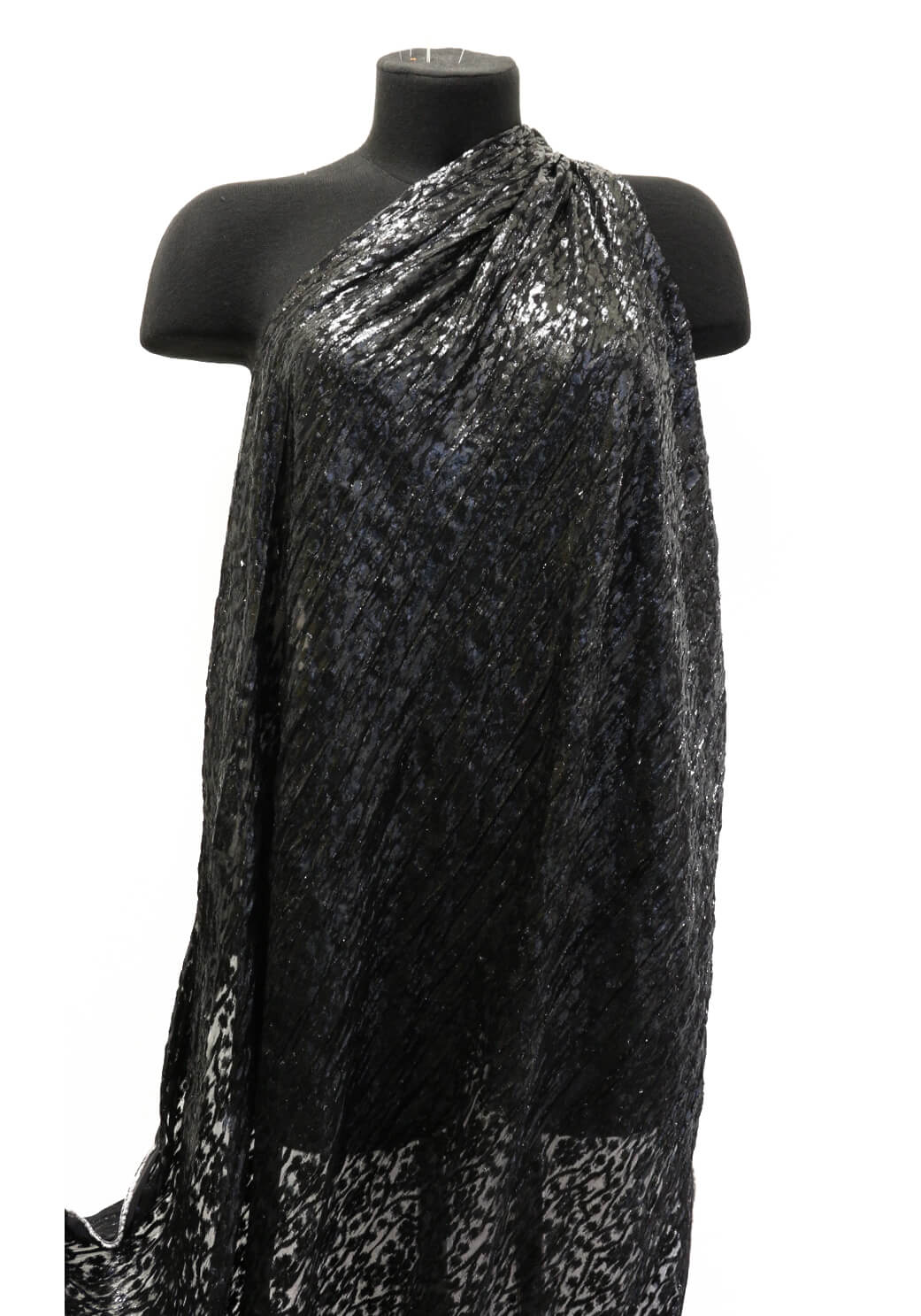 Шелковый бархат с люрексом Armani Prive , цвет Черный, фото 2