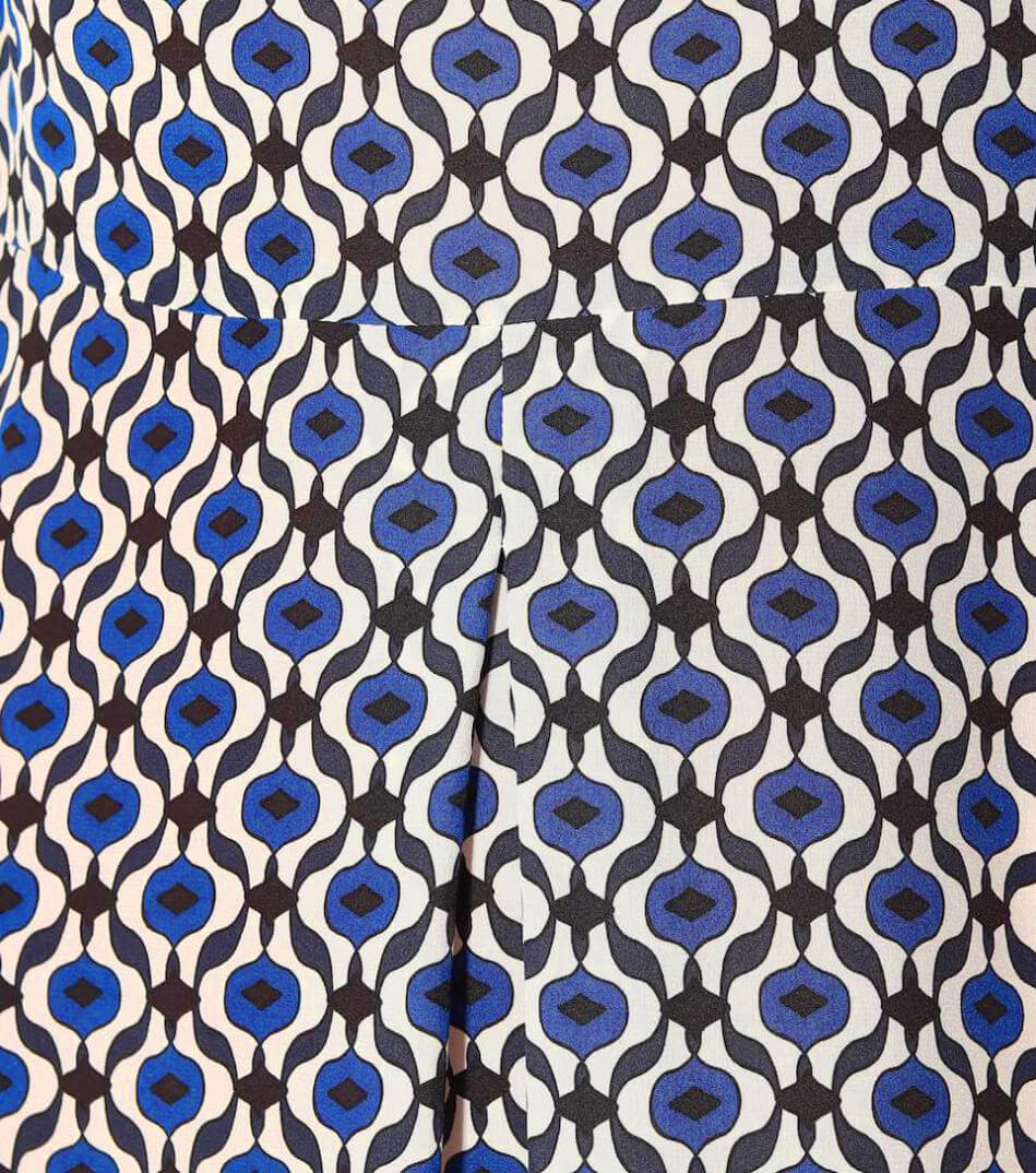 Шелковый крепдешин Max Mara, цвет Синий, фото 3