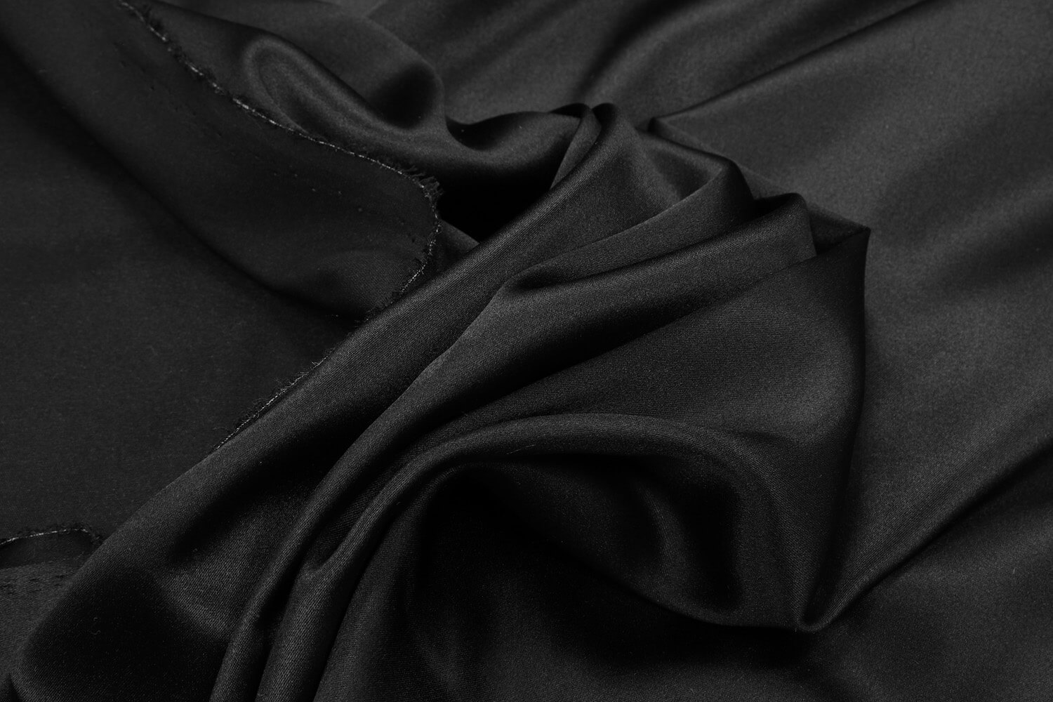 Шелковый сатин с эластаном Gucci, цвет Черный, фото 1