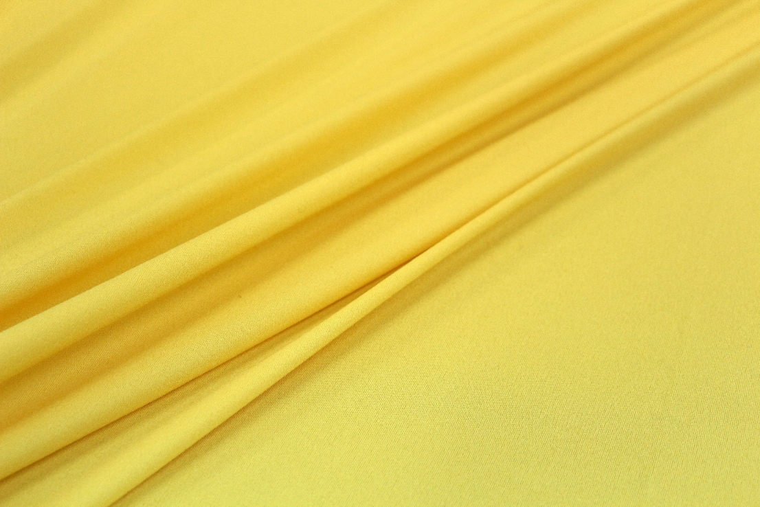 Шелковый трикотаж, цвет Желтый