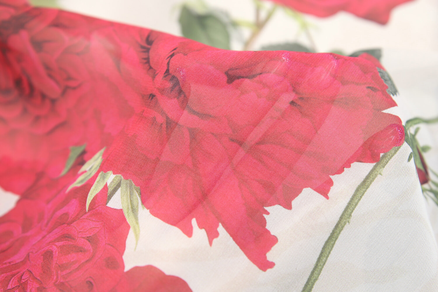 Шелковый жоржет Giambattista Valli, цвет Красный, фото 1