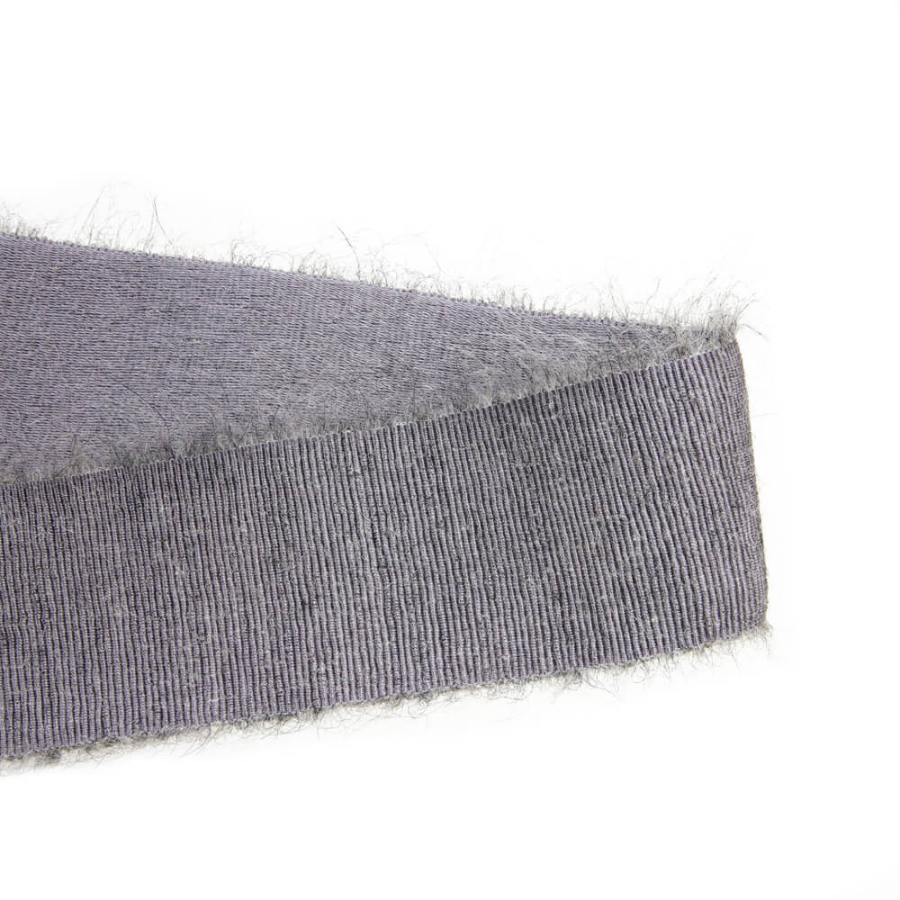 Шерстяная репсовая лента 4 см, цвет Серый
