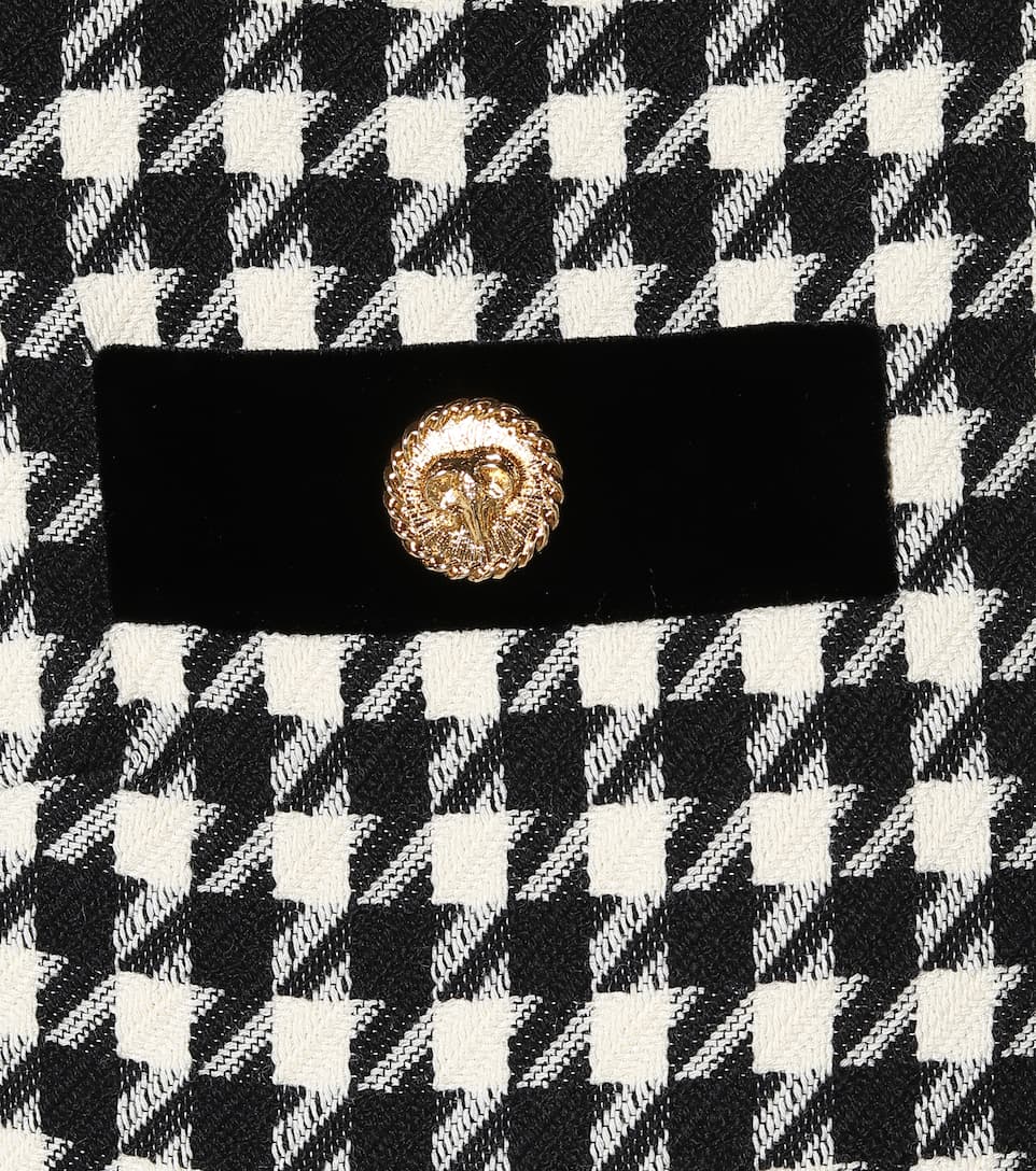 Шерстяная ткань Gucci, цвет Черно-белый, фото 3