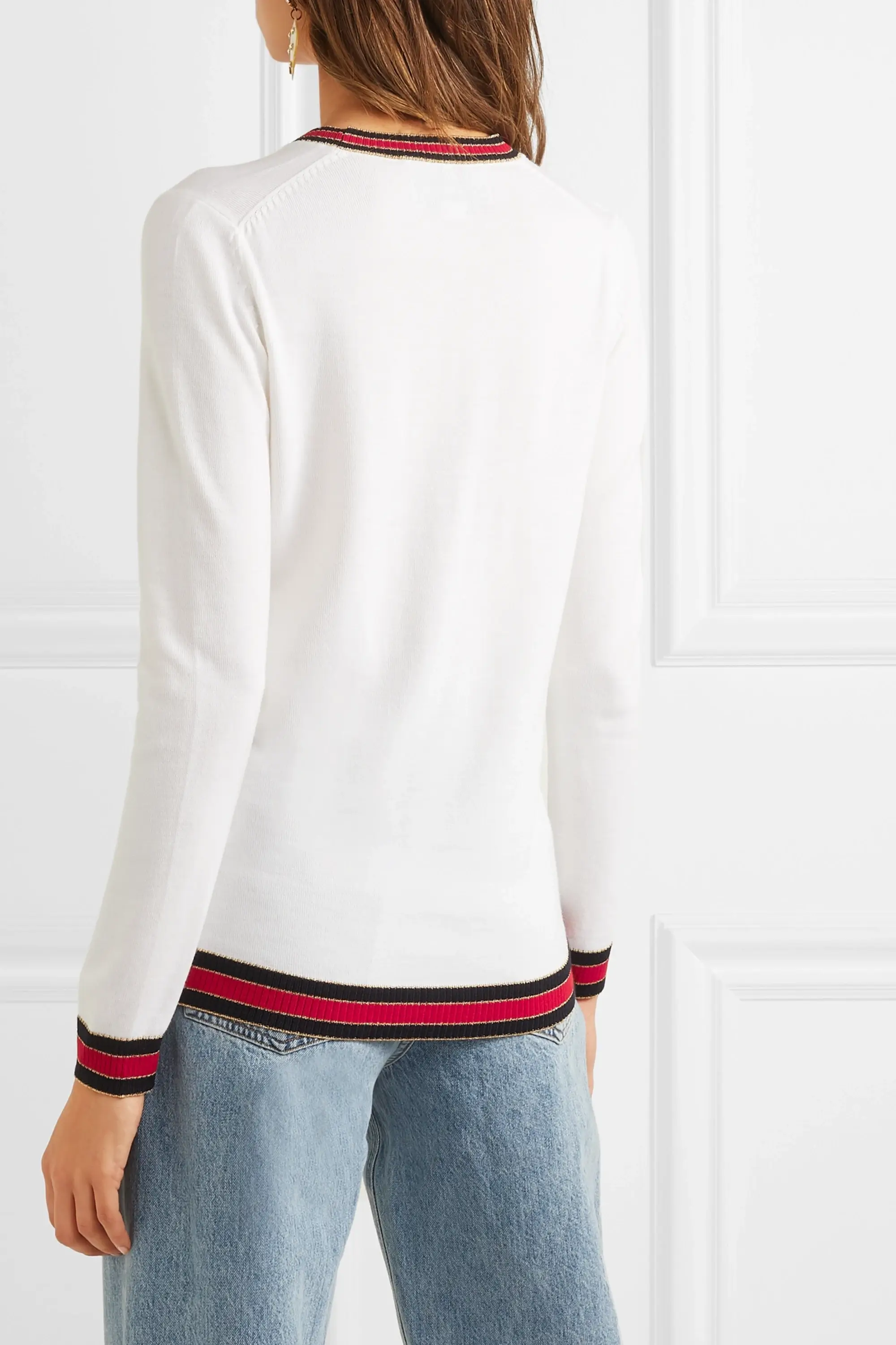 Шерстяной пуловер Gucci GG, цвет Белый, фото 1