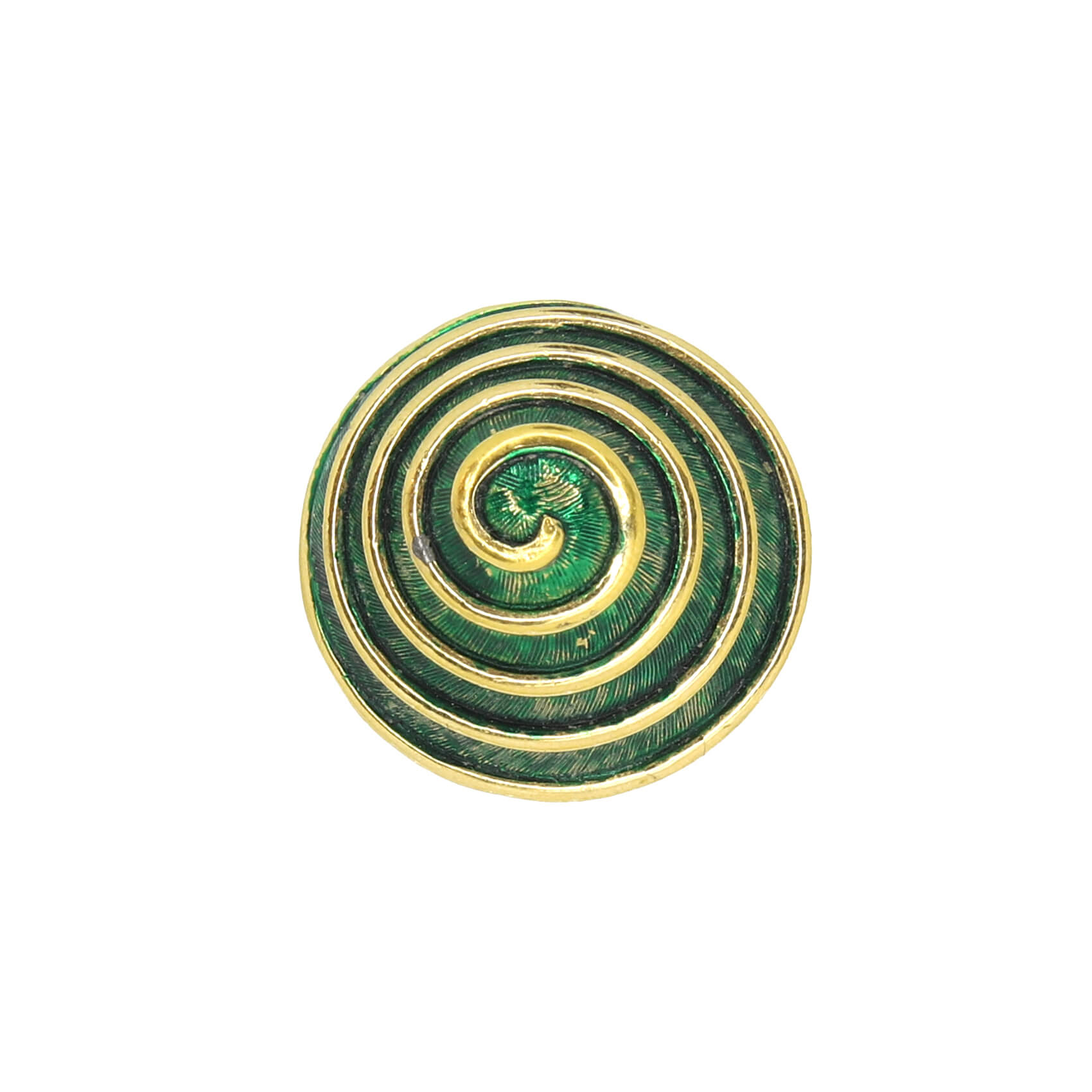 Винтажное кольцо Boucher размер 16.5-17.5, цвет Зеленый, фото 1