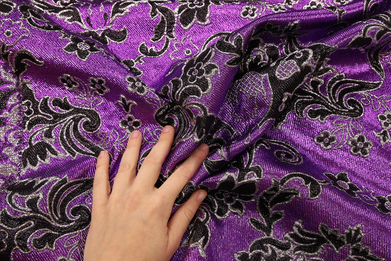 Жаккард с шелком Gucci, цвет Фиолетовый, фото 1