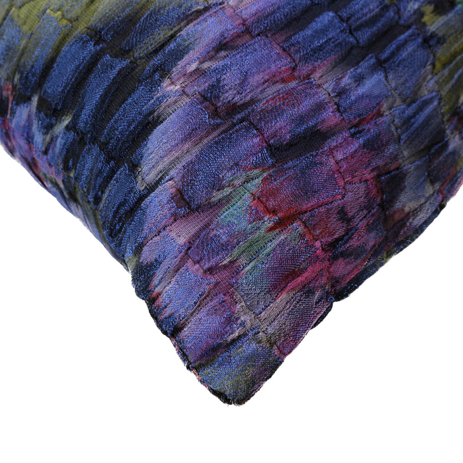 Декоративная подушка из жаккарда матлассе 40х40 см, цвет Синий, фото 1