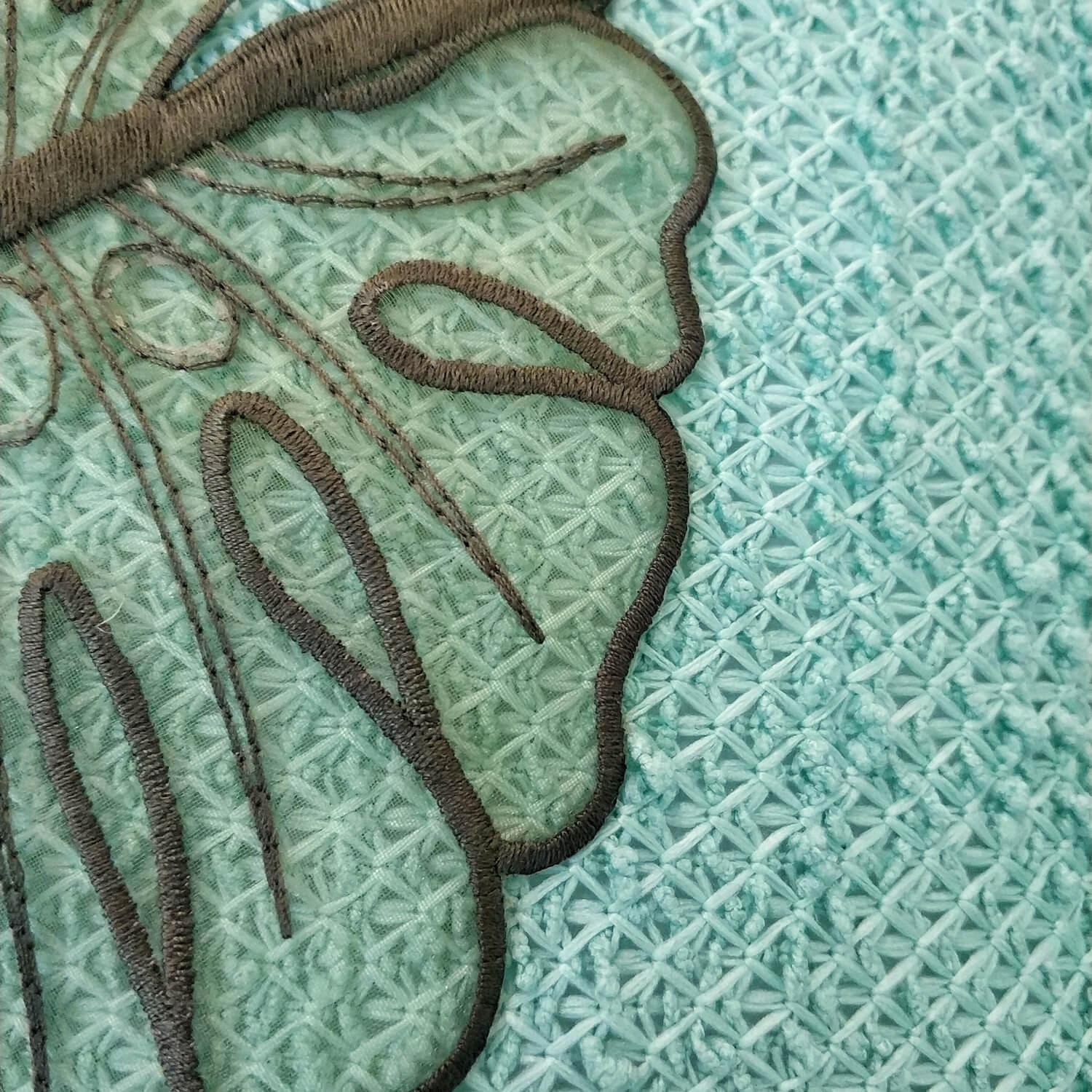 Декоративная подушка из твида с аппликацией 40х40 см, цвет Зеленый, фото 1