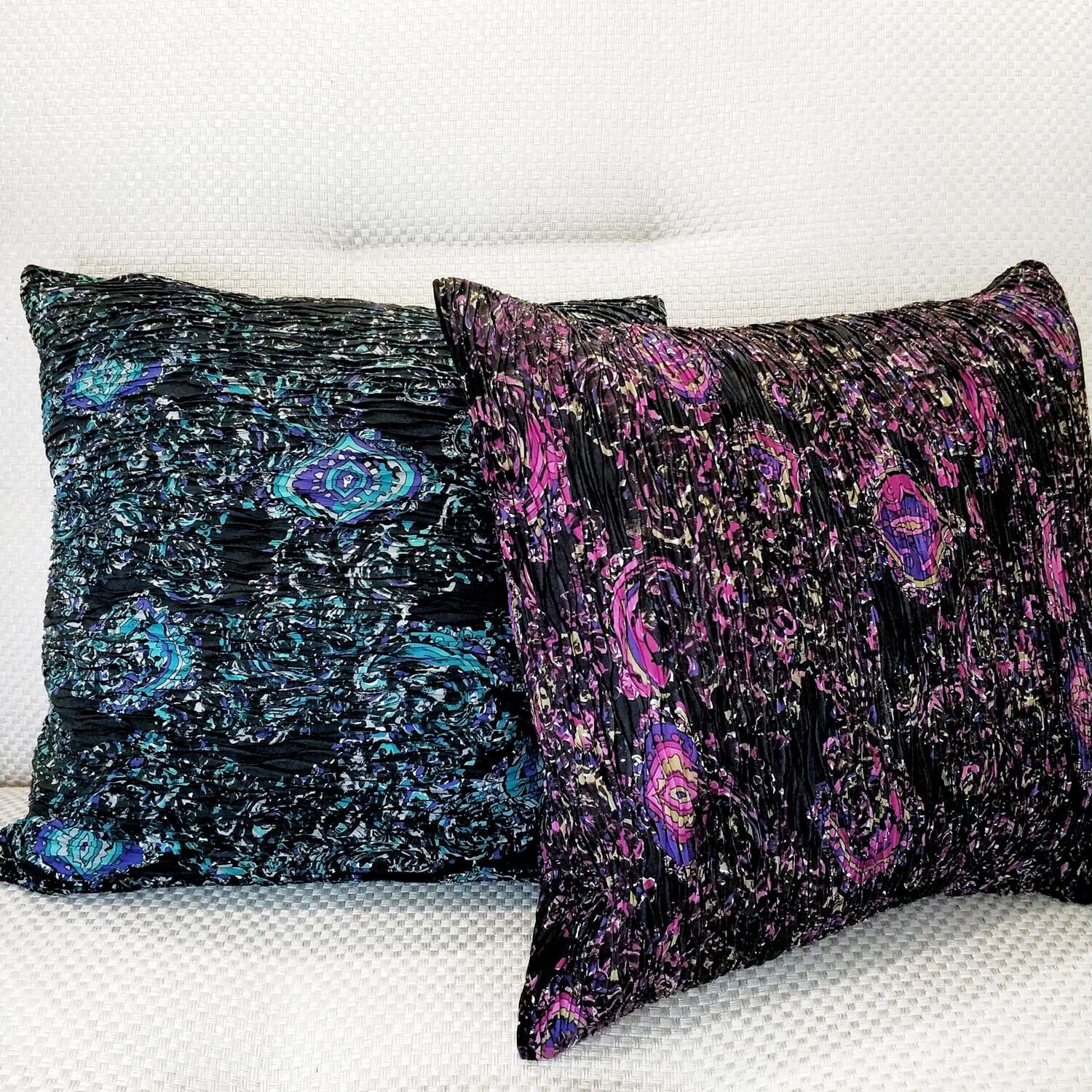 Декоративная подушка из жаккарда 40х40 см, цвет Фиолетовый, фото 2