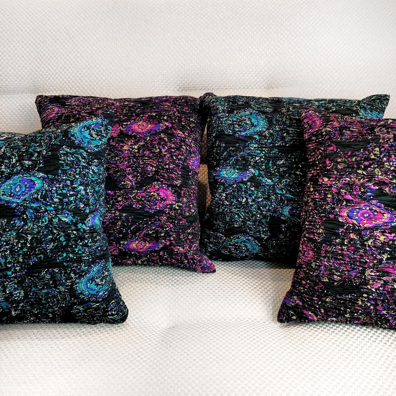 Декоративная подушка из жаккарда 40х40 см, цвет Фиолетовый, фото 3