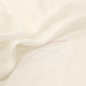 Шелковая ткань с выработкой, цвет Белый